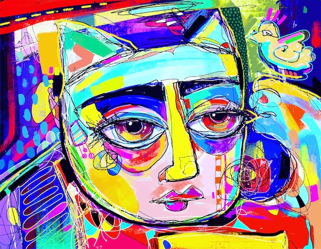 arte contemporáneo y retratos digitales ile ilgili görsel